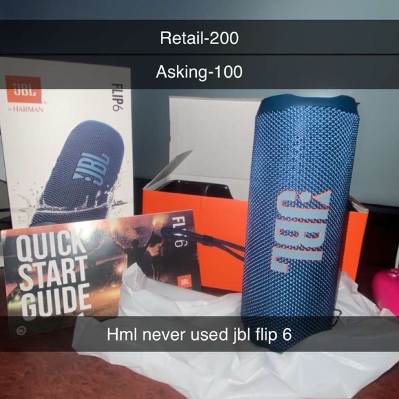 JBL Flip 6 Bluetooth Speaker - Vibrant Blue - Picture 1 of 1